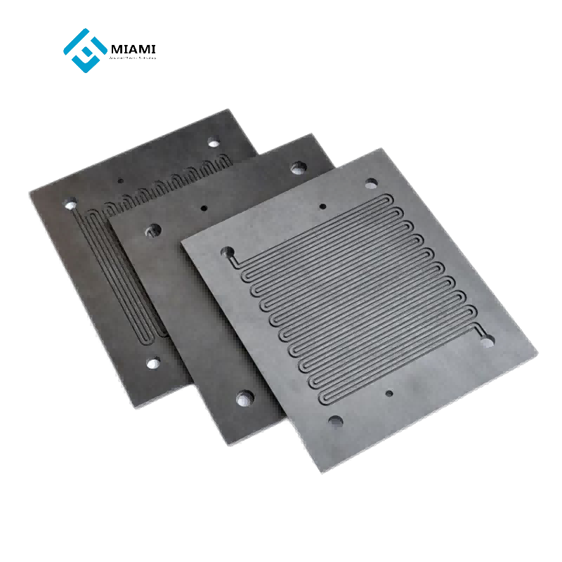 Plat bipolar grafit kanthi konduktivitas sing apik kanggo sel bahan bakar