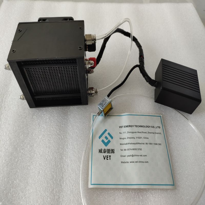 Sel Bahan Bakar Hidrogen Tumpukan Pemfc Tumpukan Logam Bipolar Sel Bahan Bakar Hidrogen 100 W Kanggo Drone